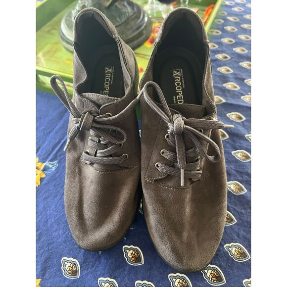 Arcopedico Women's Sheba Lytech Tie Shoe Grey Faux Suede Size 38-7 Retail $150 - Picture 2 of 9